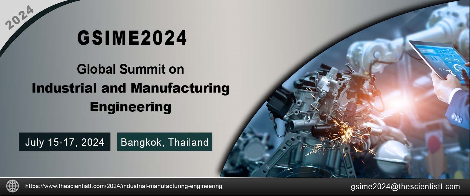 3rd Global Summit on Industrial and Manufacturing Engineering (GSIME2024)